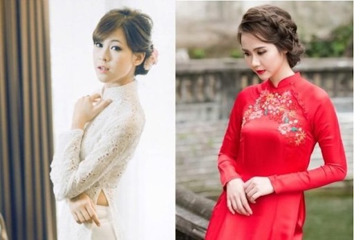 25+ Kiểu Tóc Đẹp Lấp Lánh Cho Cô Dâu Mặc Áo Dài