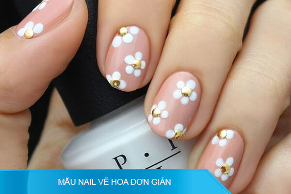 Mẫu Nail Vẽ Hoa Đơn Giản [ Top 20 Đẹp Kiêu Sa ]