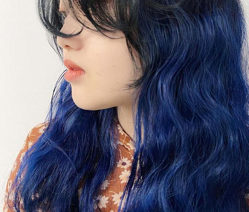 Nhuộm tóc ombre xanh có cần tẩy không?
