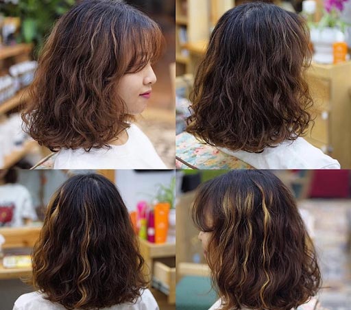 Khuôn mặt nào phù hợp với tóc gợn sóng nhỏ?